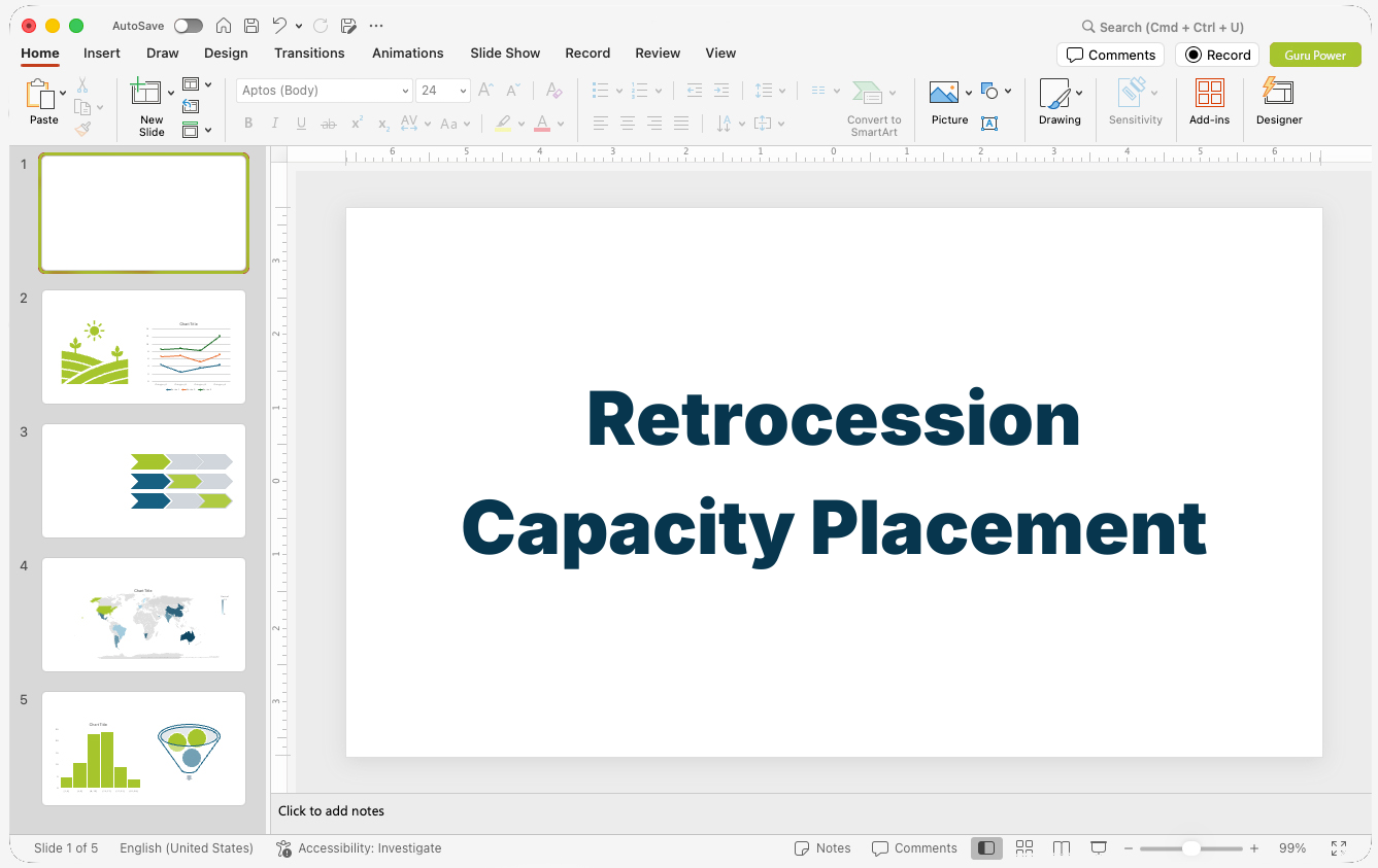 Retrocession Capacity Placement Pitch-Deck