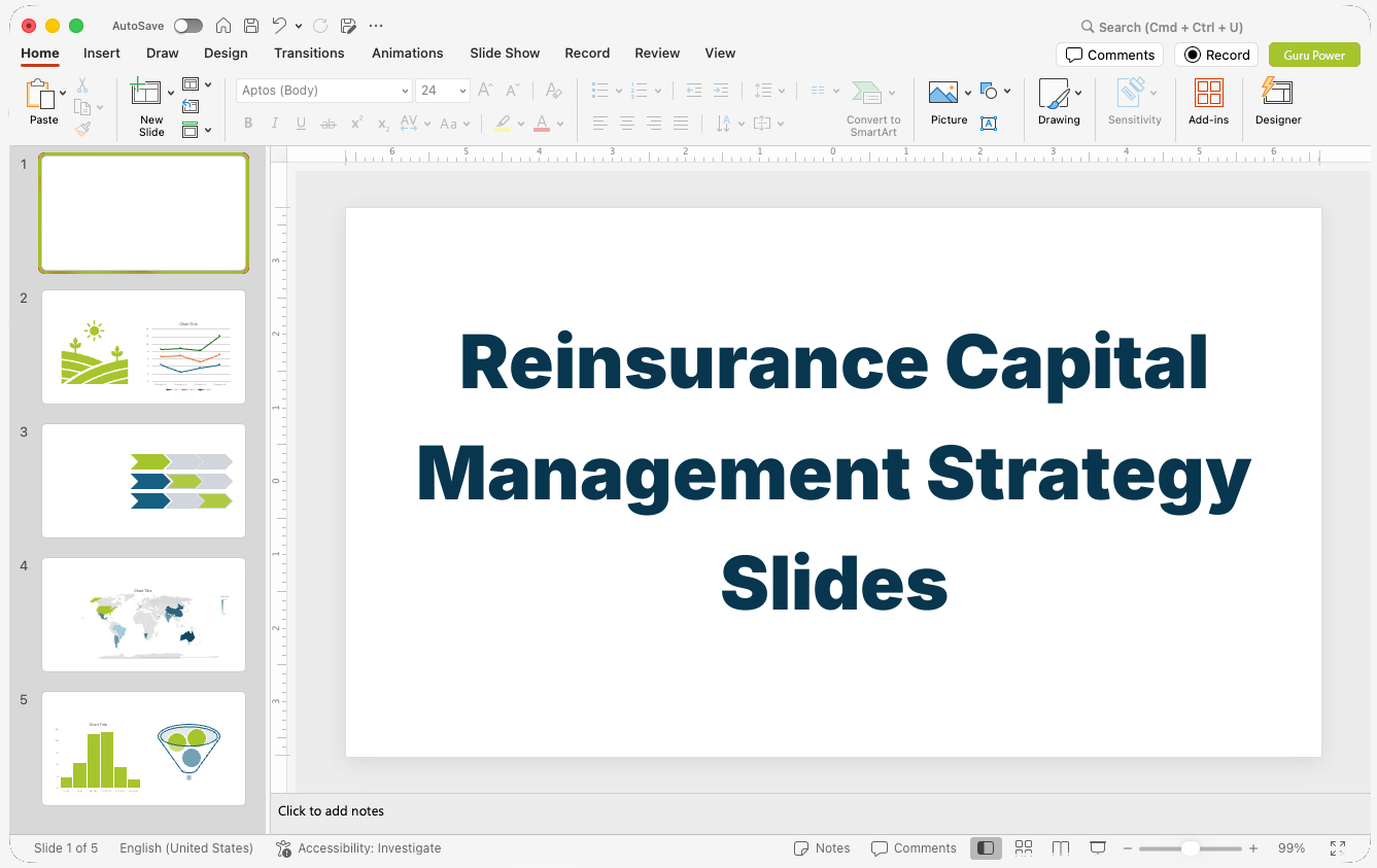 Reinsurance Capital Management Strategy Slides