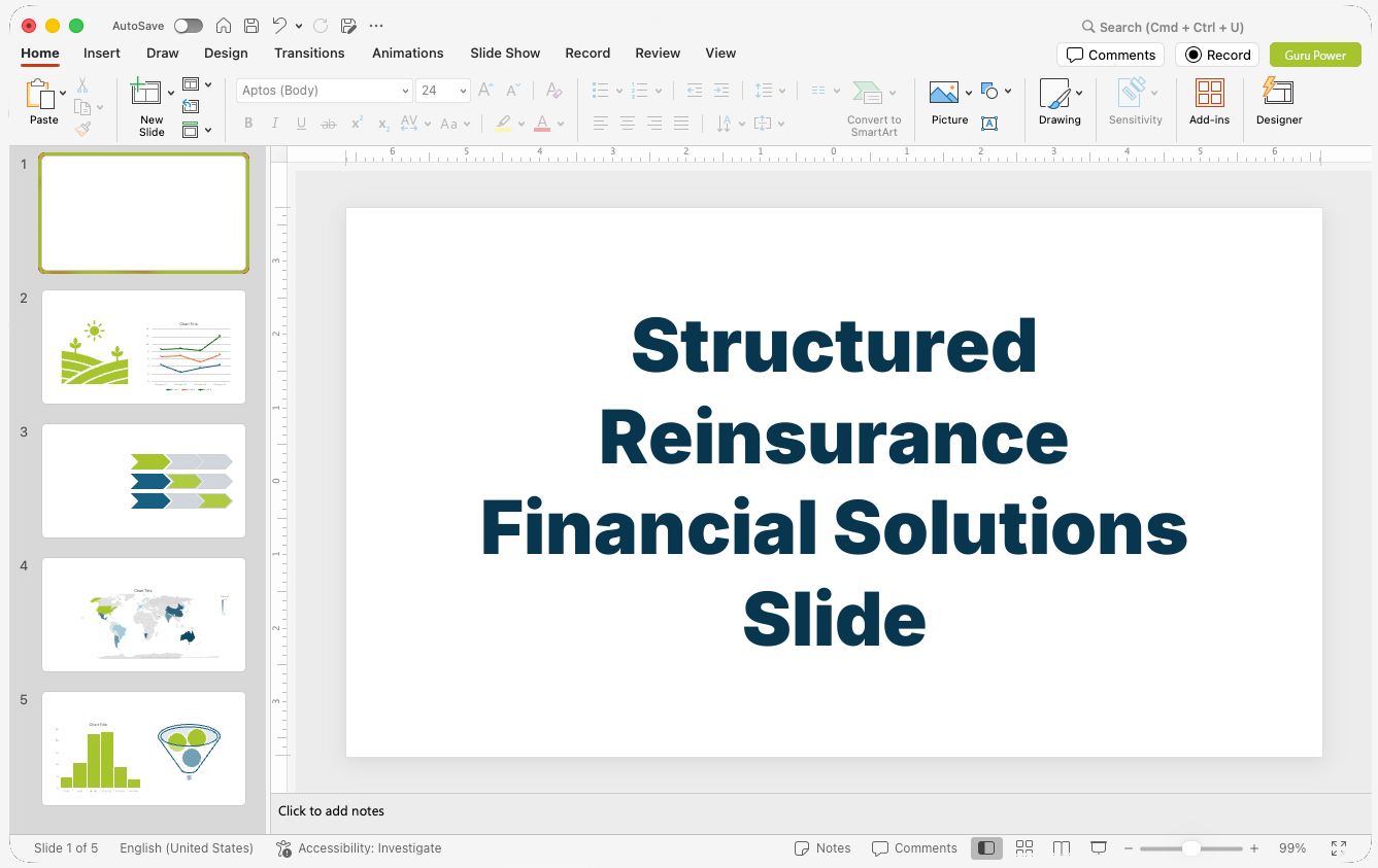 Structured Reinsurance Financial Solutions Slide-Deck