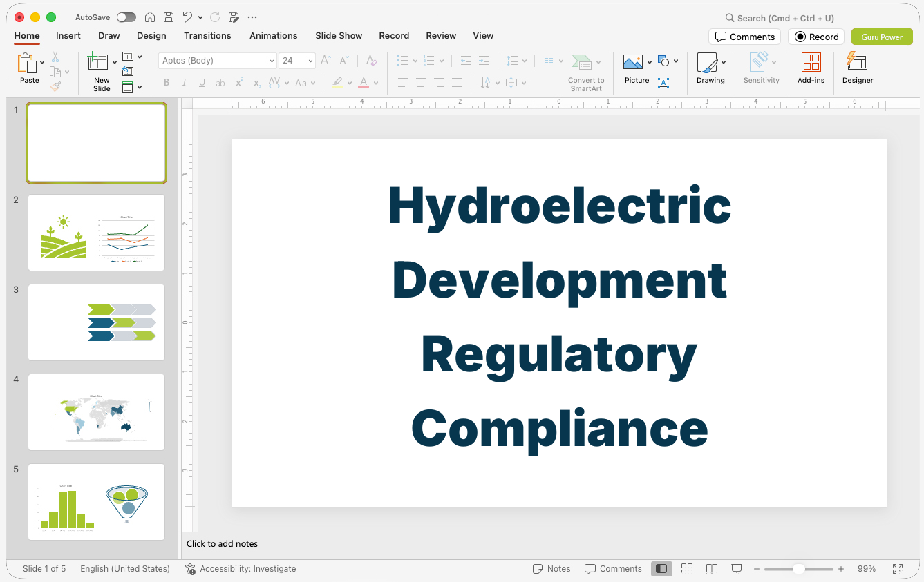 Hydroelectric Development Regulatory Compliance Presentation