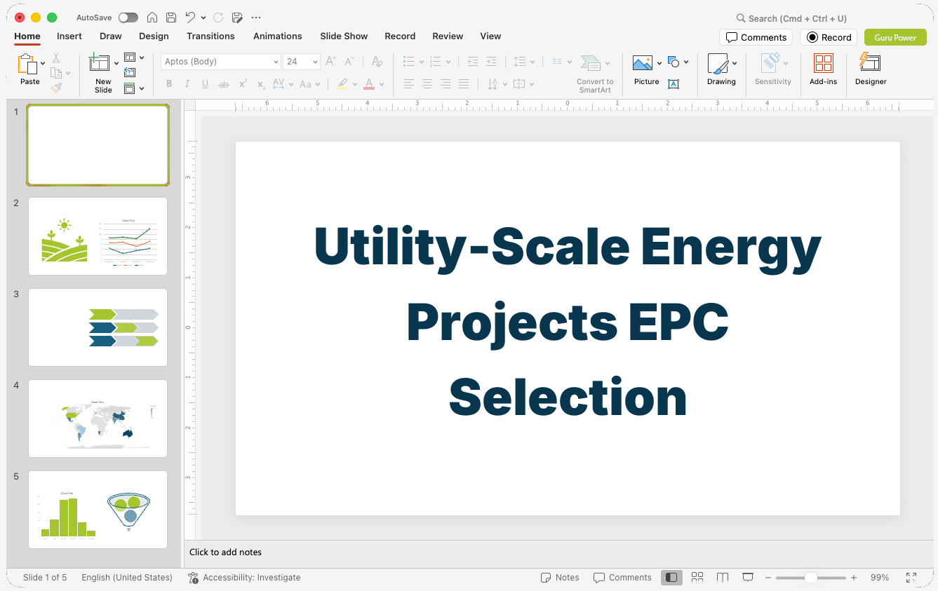 Utility-Scale Energy Projects EPC Selection Presentation