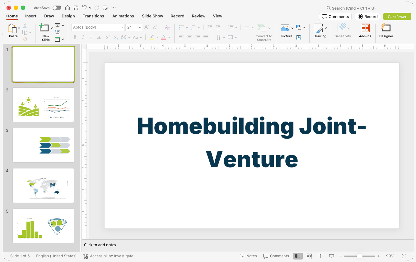 Homebuilding Joint-Venture Presentation