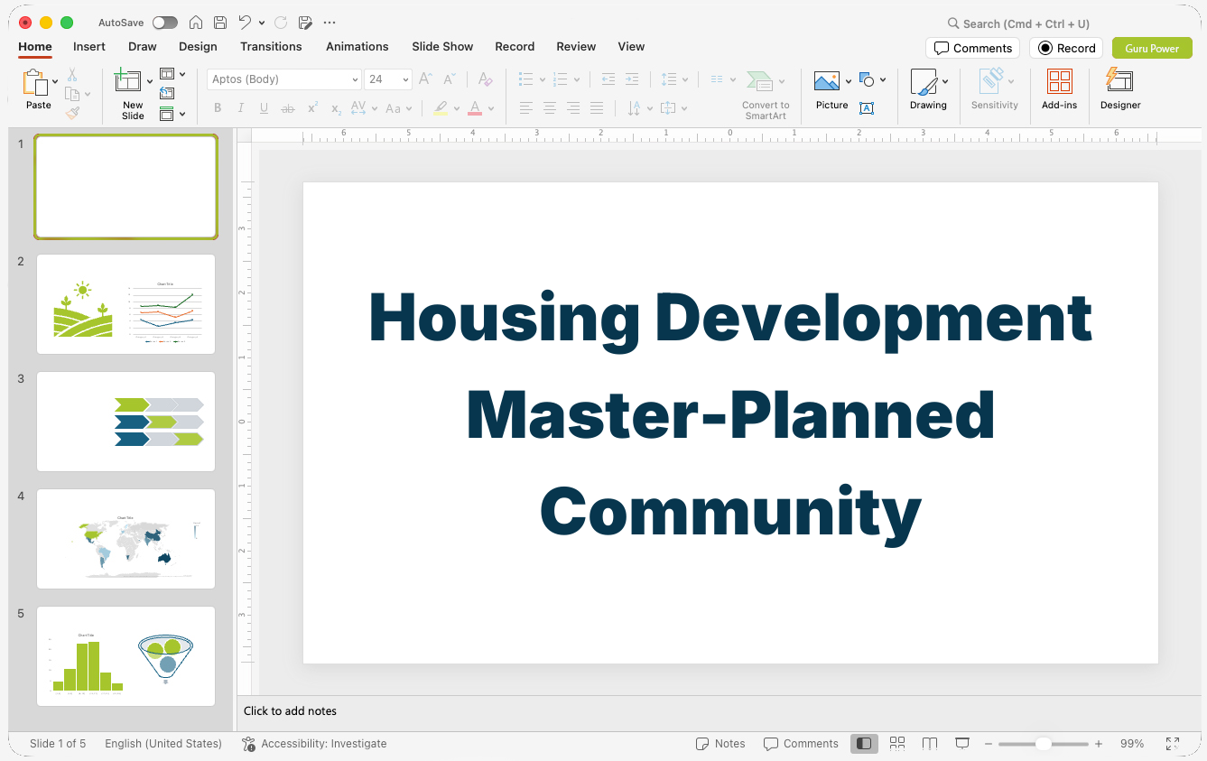 Housing Development Master-Planned Community Pitch-Deck