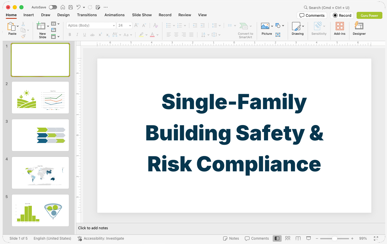 Single-Family Building Safety & Risk Compliance Presentation