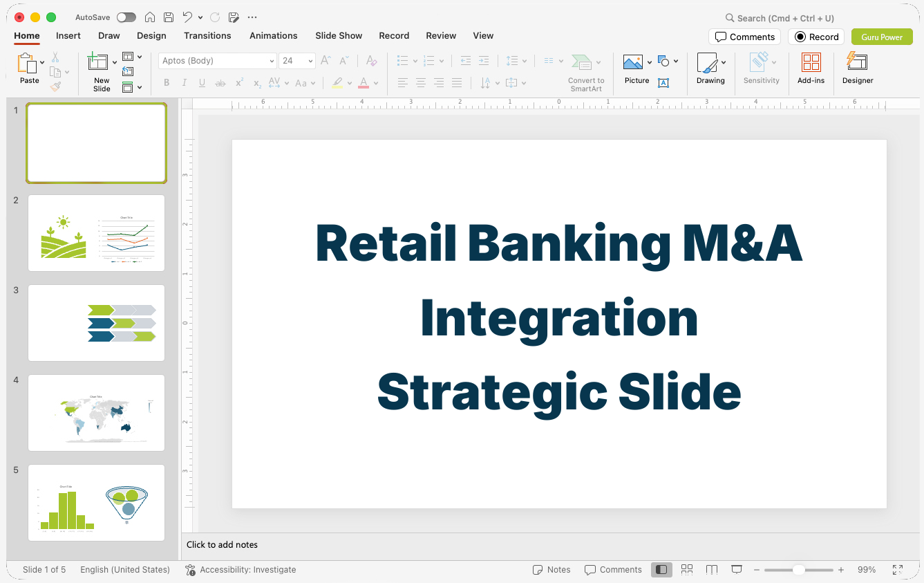 Retail Banking M&A Integration Strategic Slide-Deck