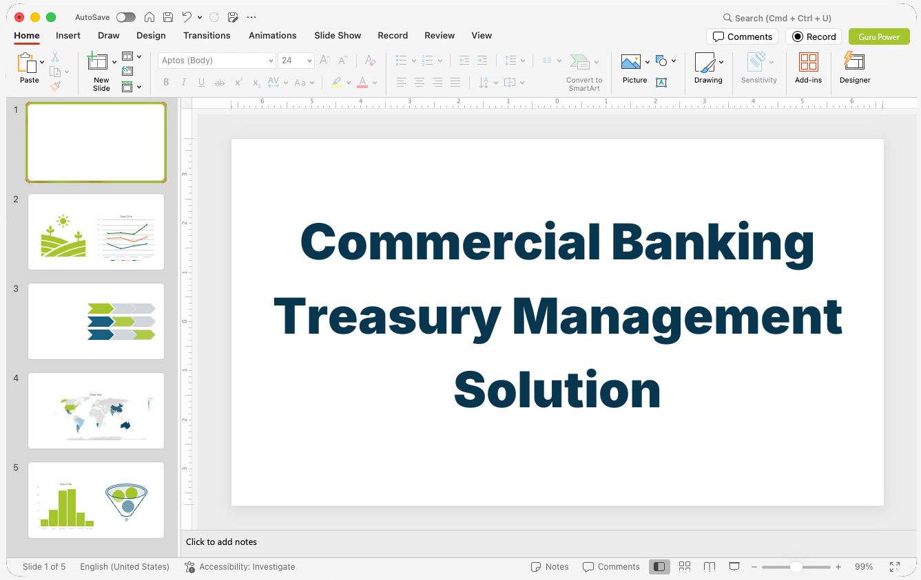 Commercial Banking Treasury Management Solution Presentation