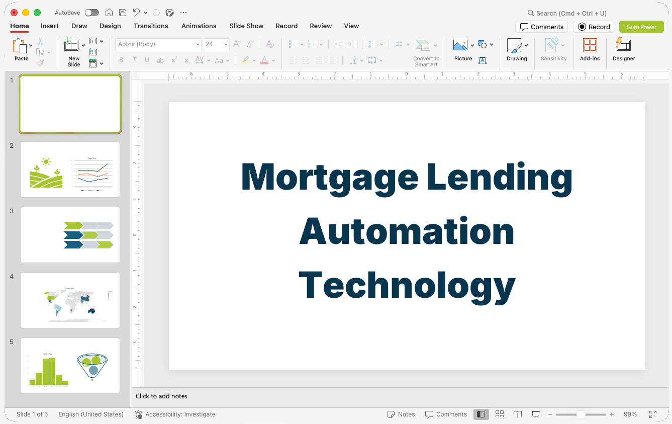 Mortgage Lending Automation Technology Pitch-Deck