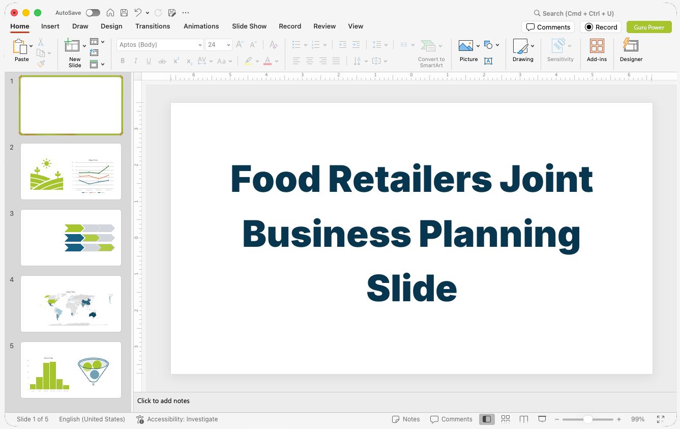 Food Retailers Joint Business Planning Slide-Deck