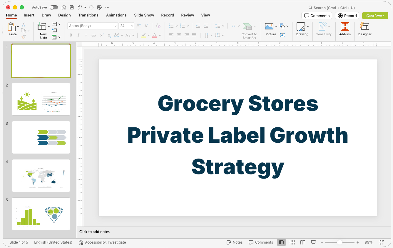Grocery Stores Private Label Growth Strategy Presentation