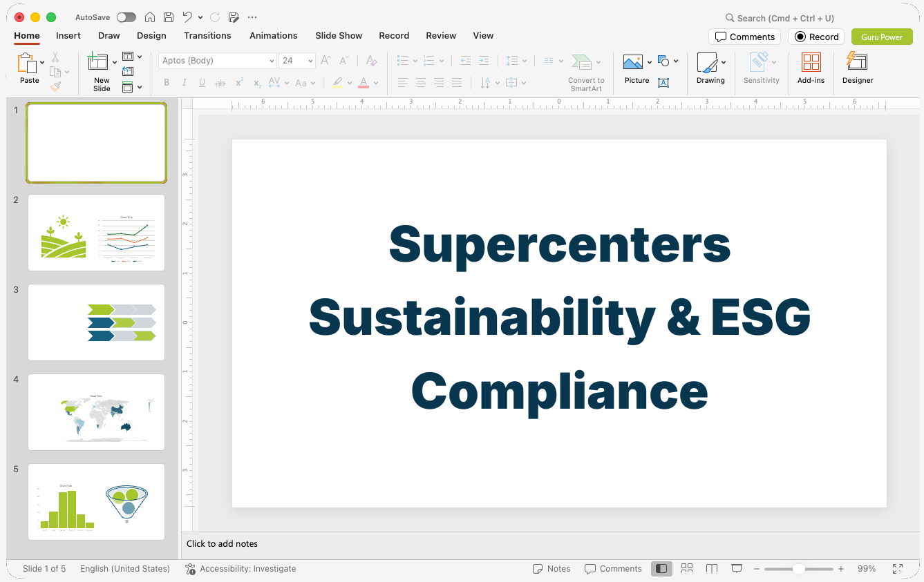Supercenters Sustainability & ESG Compliance Presentation