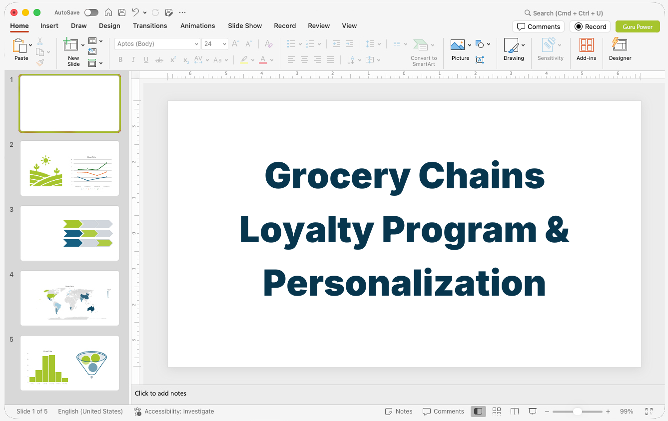 Grocery Chains Loyalty Program & Personalization Pitch-Deck