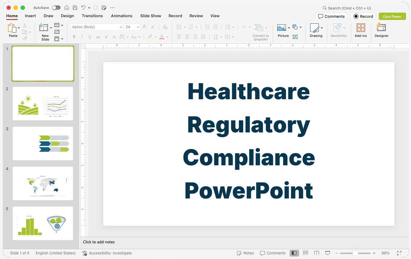 Healthcare Regulatory Compliance PowerPoint