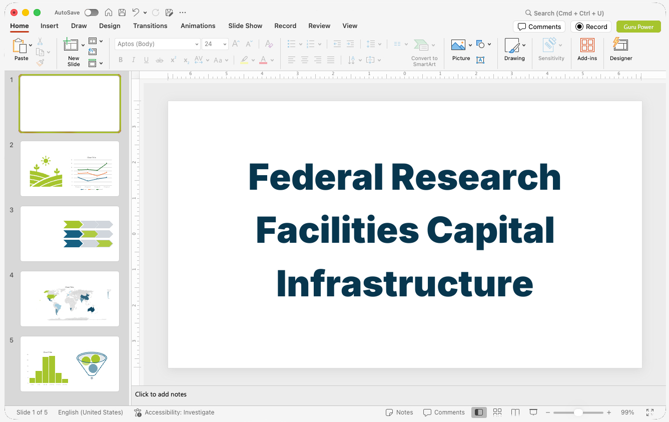 Federal Research Facilities Capital Infrastructure Presentation