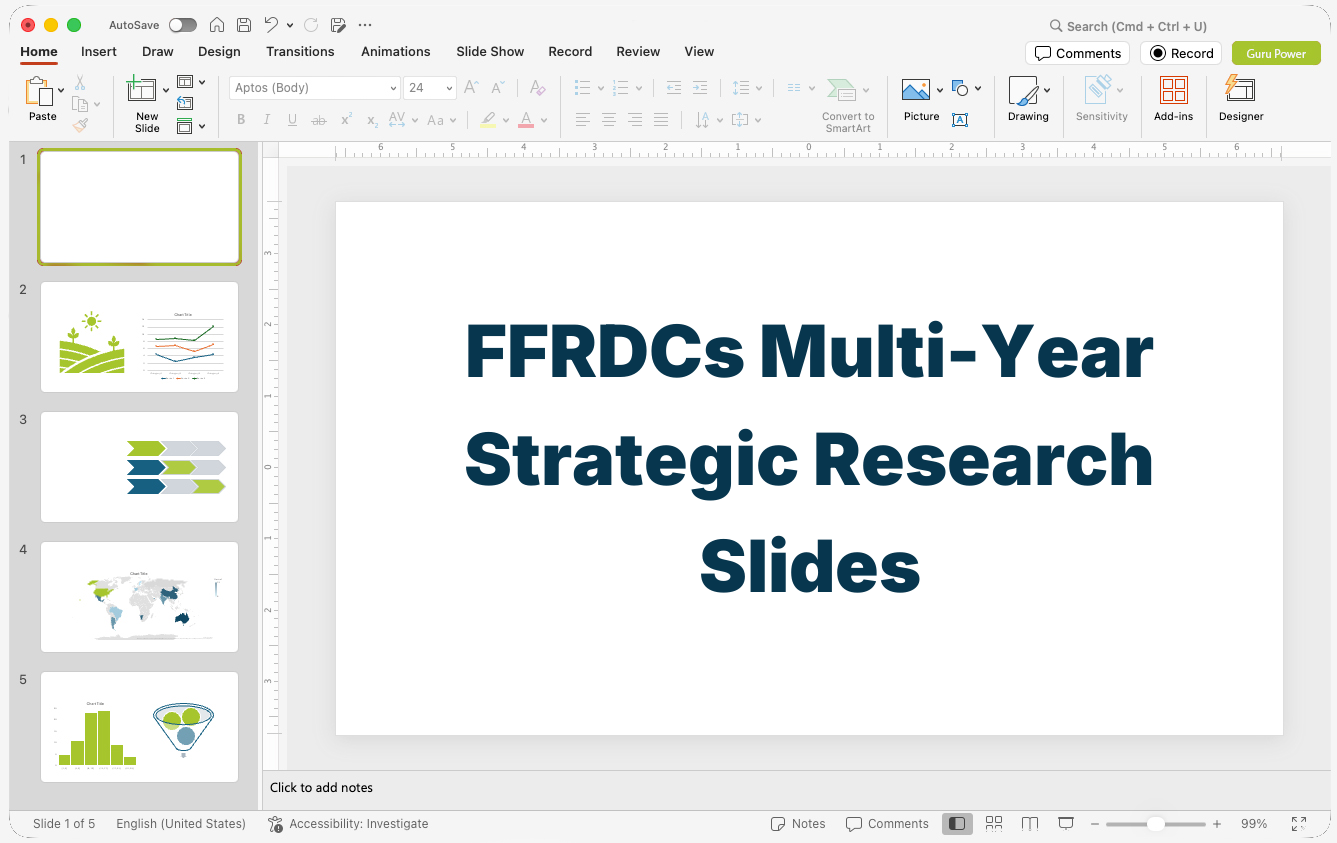 FFRDCs Multi-Year Strategic Research Slides