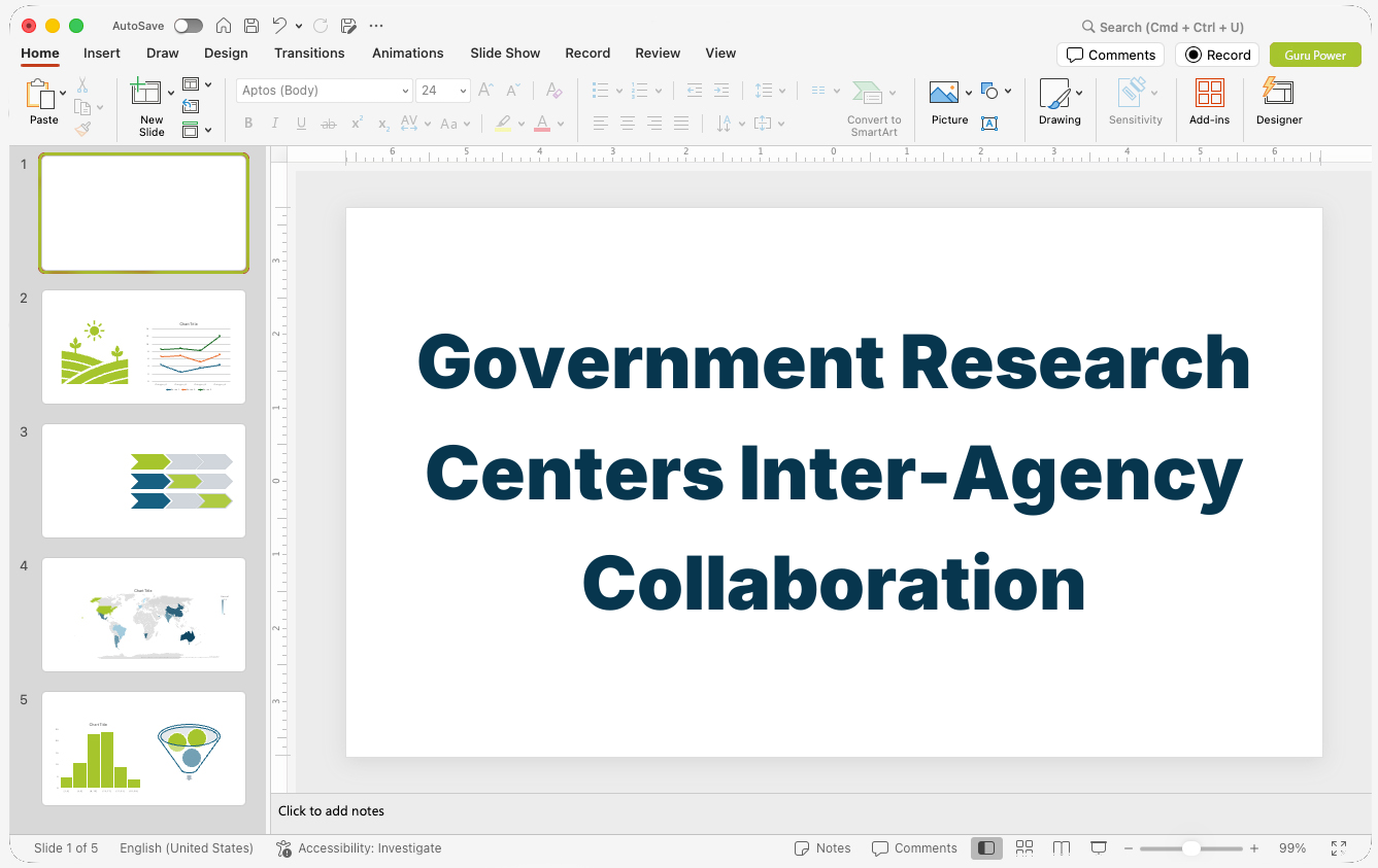 Government Research Centers Inter-Agency Collaboration Presentation