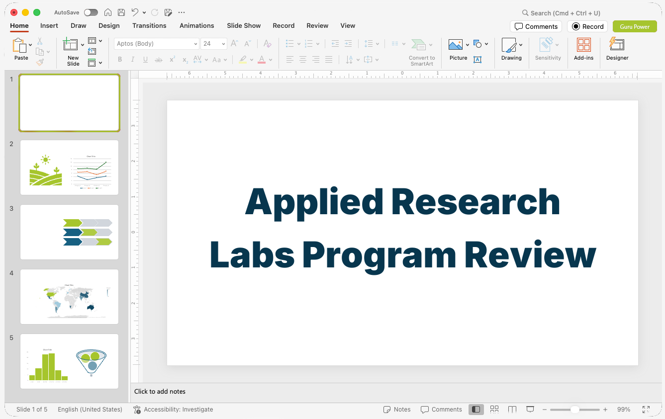 Applied Research Labs Program Review Presentation