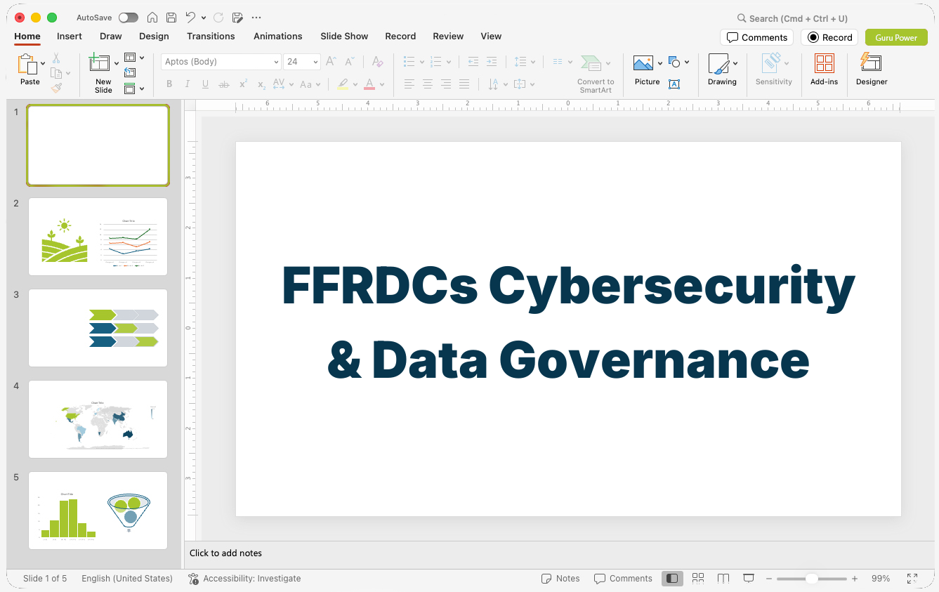 FFRDCs Cybersecurity & Data Governance Presentation