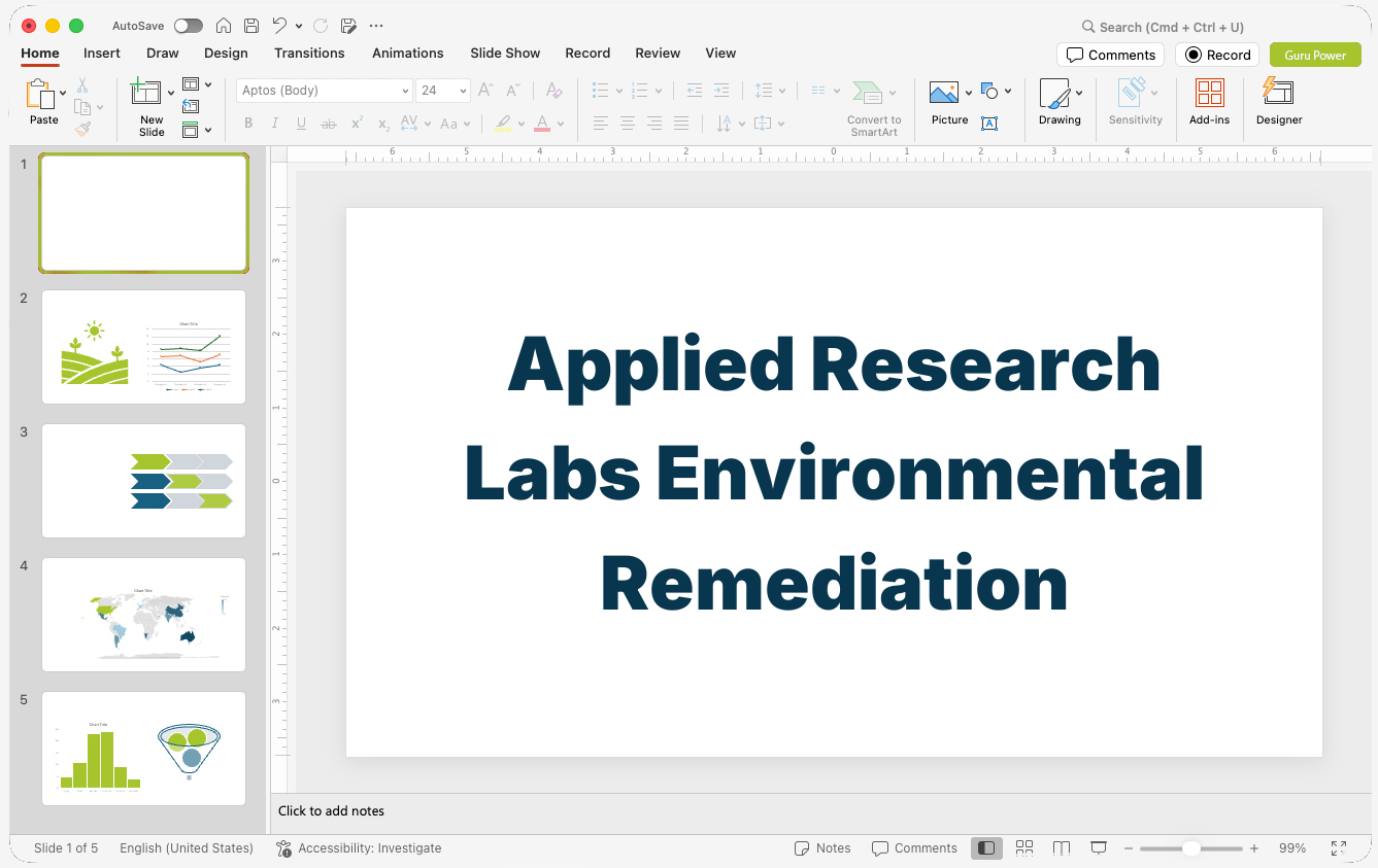 Applied Research Labs Environmental Remediation Presentation