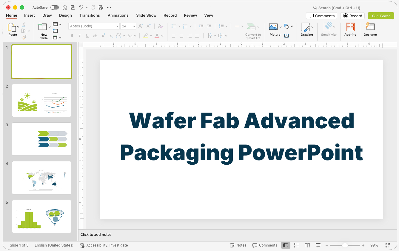 Wafer Fab Advanced Packaging PowerPoint