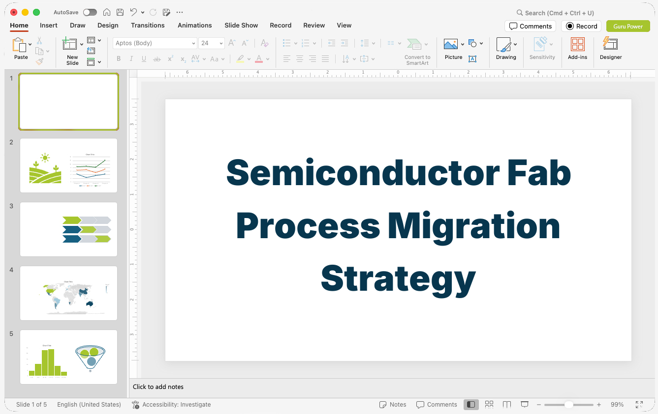 Semiconductor Fab Process Migration Strategy Presentation