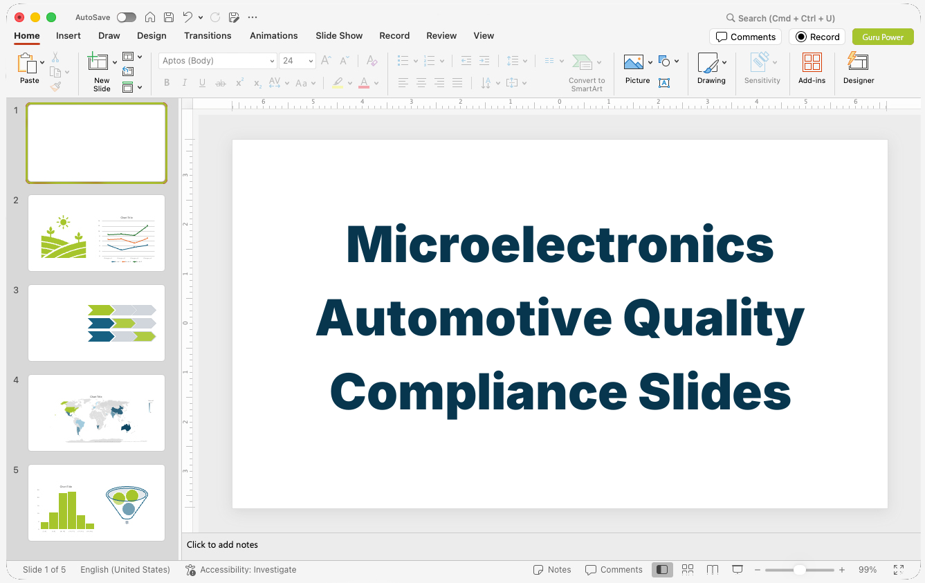 Microelectronics Automotive Quality Compliance Slides
