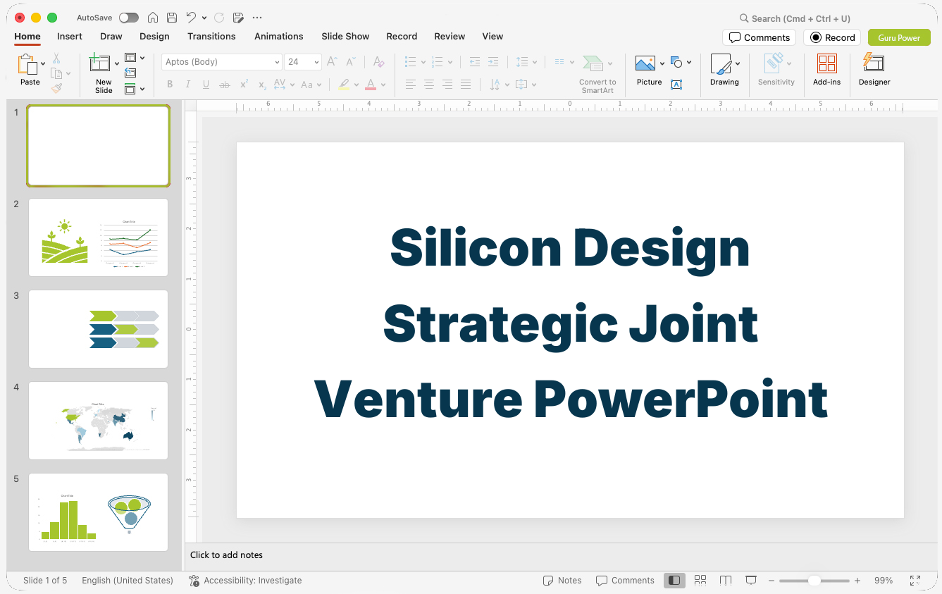 Silicon Design Strategic Joint Venture PowerPoint