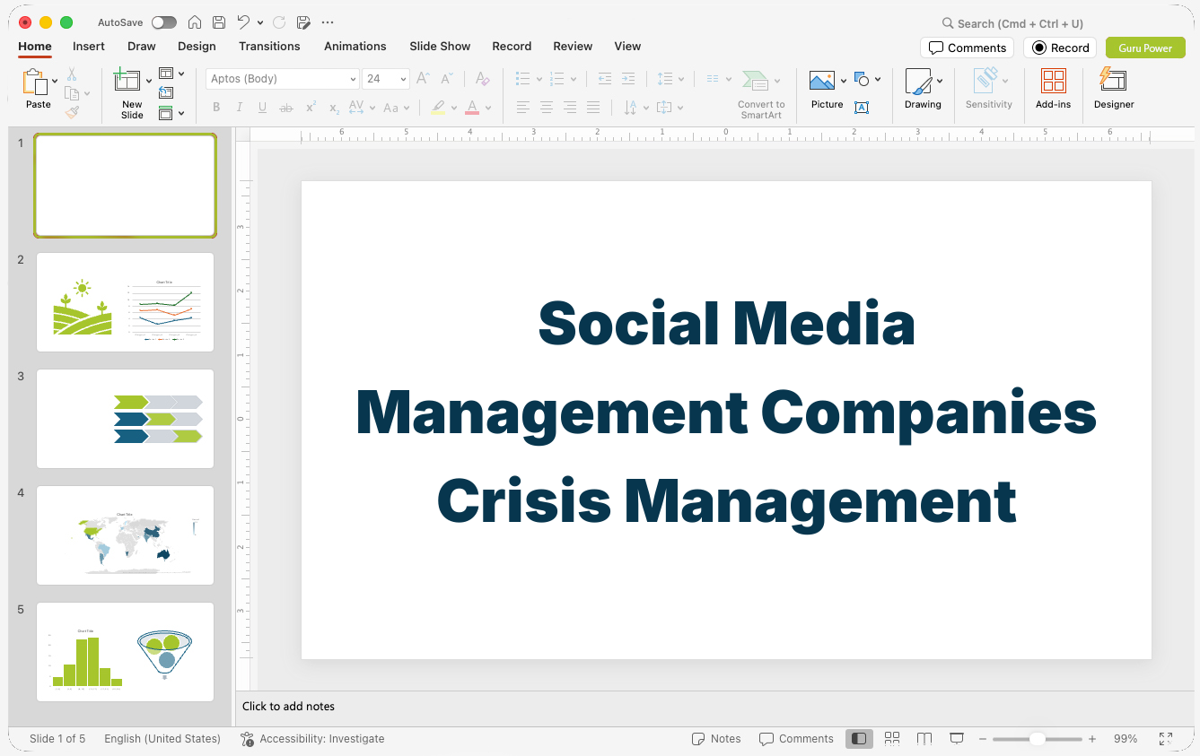 Social Media Management Companies Crisis Management Pitch-Deck