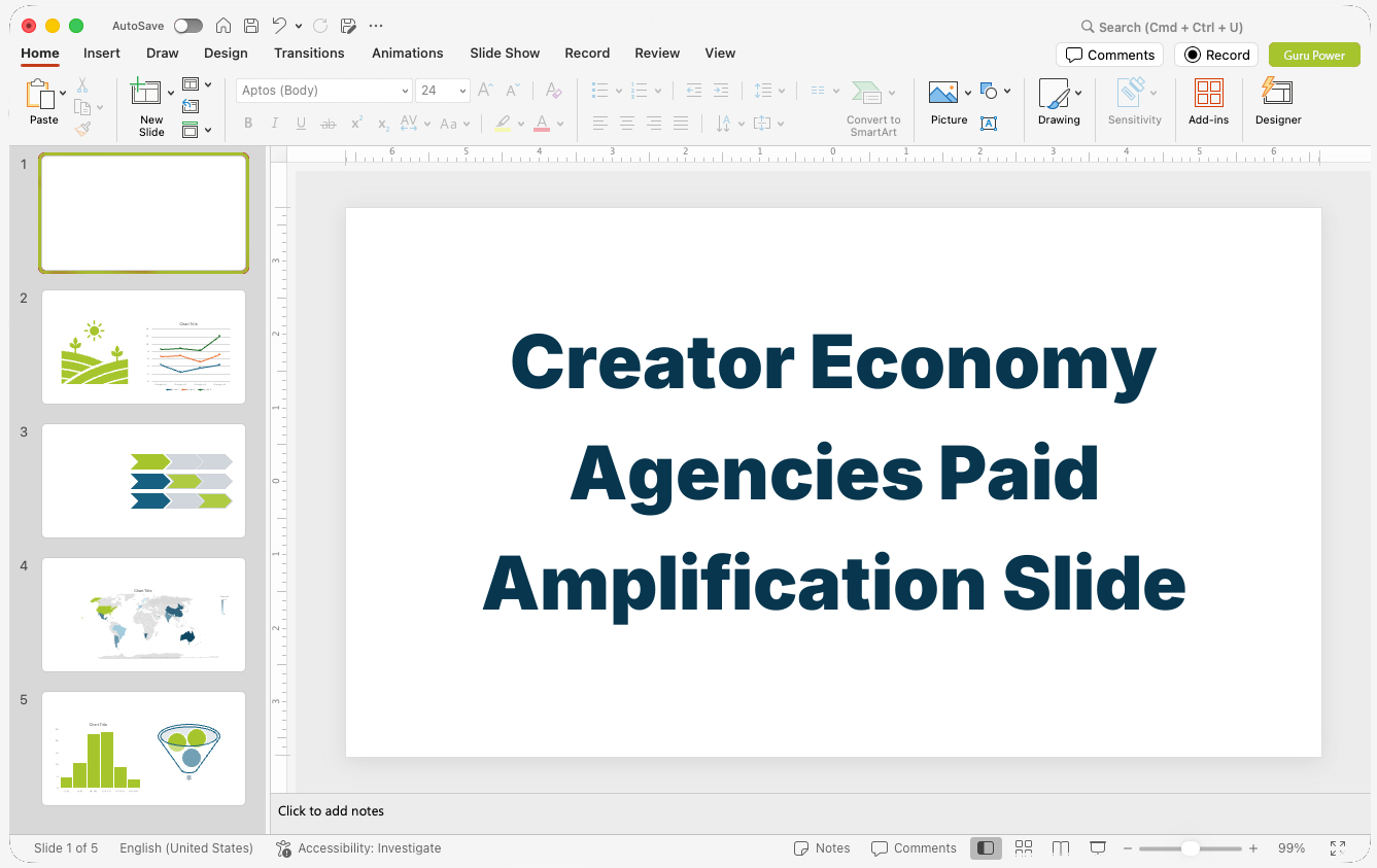Creator Economy Agencies Paid Amplification Slide-Deck