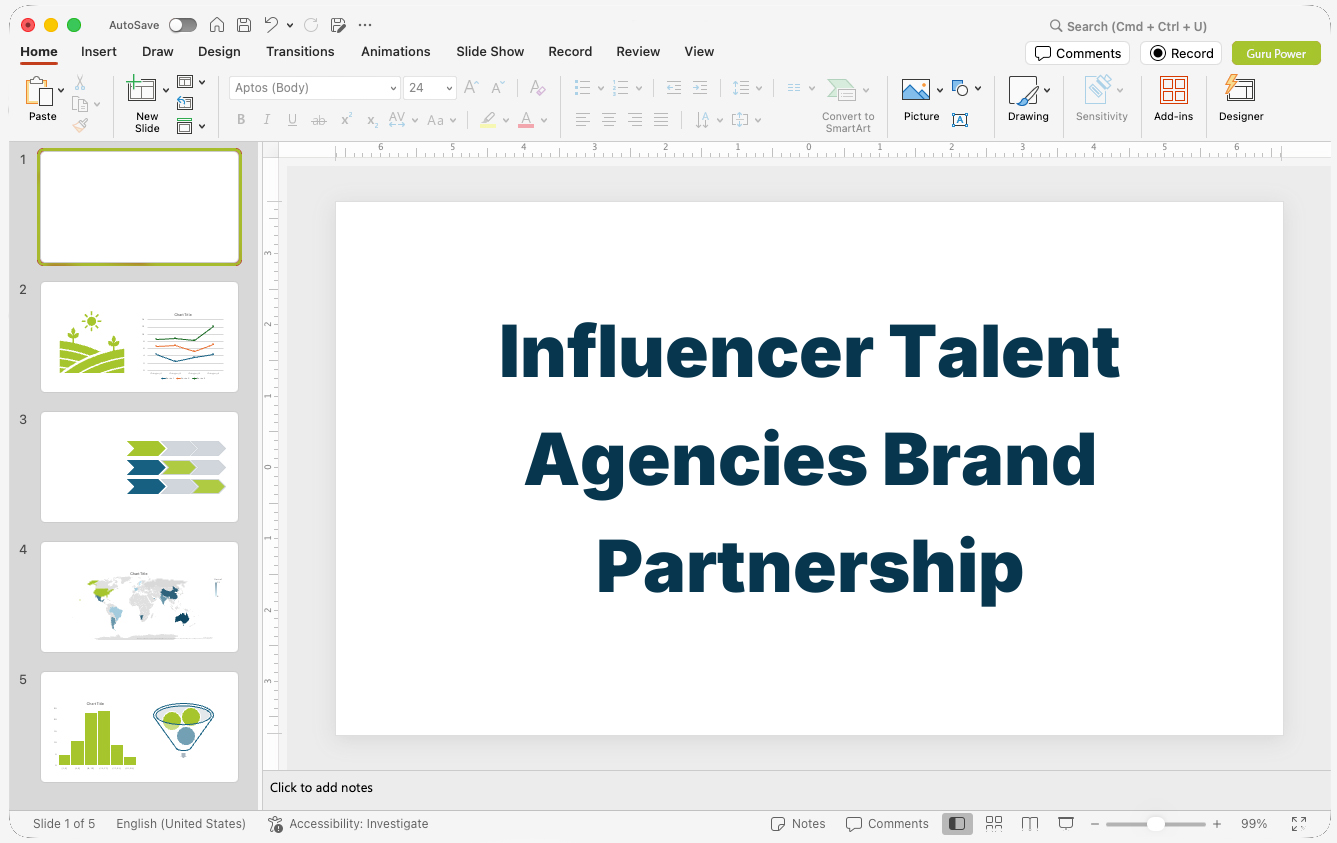 Influencer Talent Agencies Brand Partnership Pitch-Deck