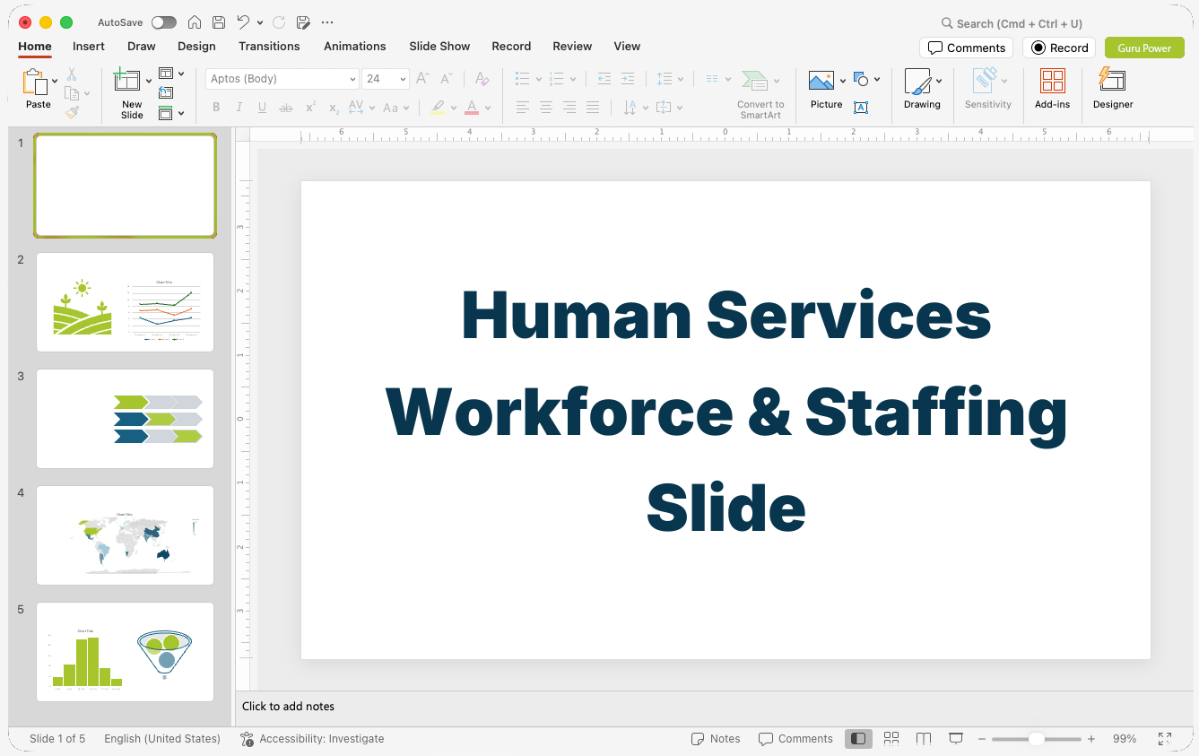 Human Services Workforce & Staffing Slide-Deck
