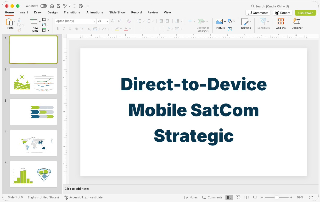 Direct-to-Device Mobile SatCom Strategic Presentation