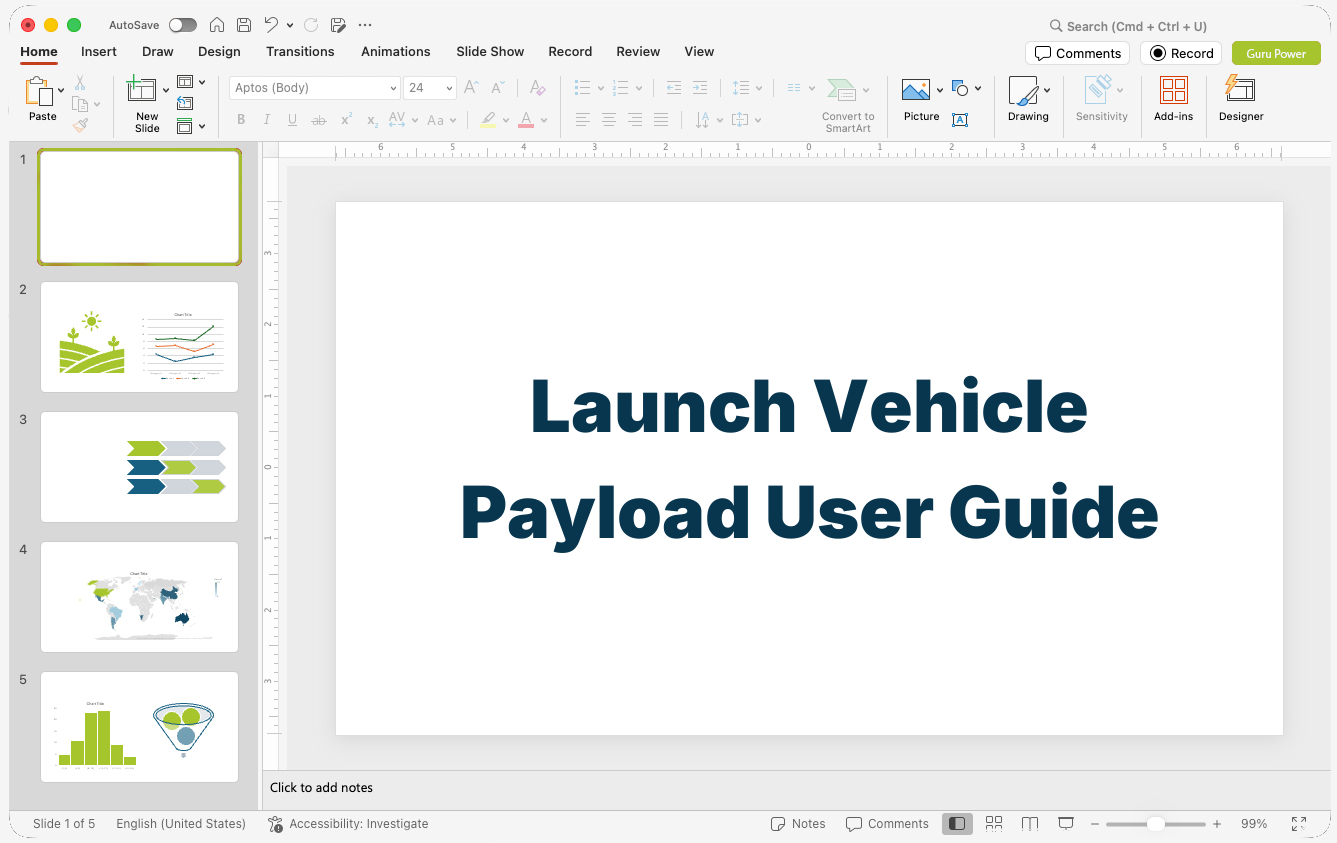 Launch Vehicle Payload User Guide Presentation