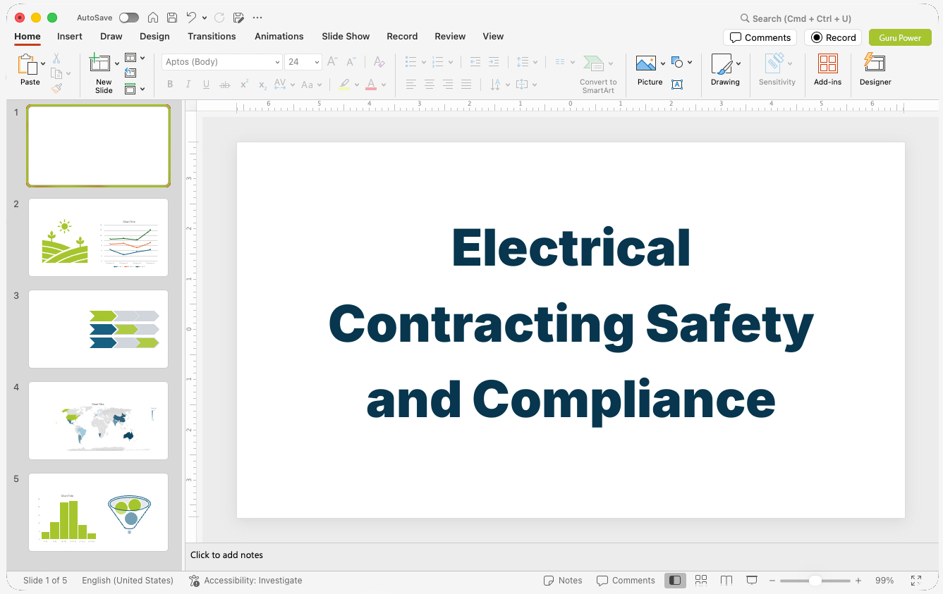 Electrical Contracting Safety and Compliance Presentation