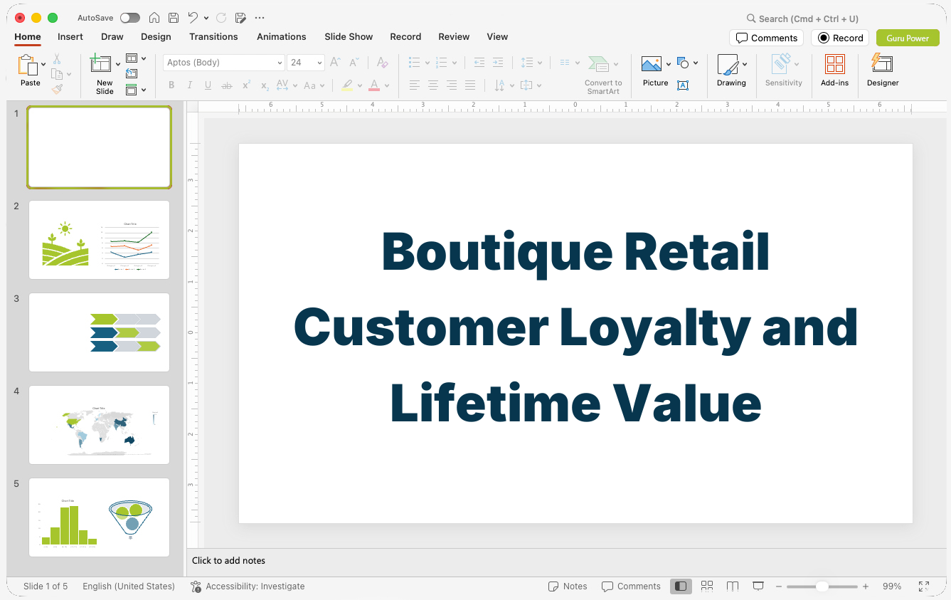 Boutique Retail Customer Loyalty and Lifetime Value Deck