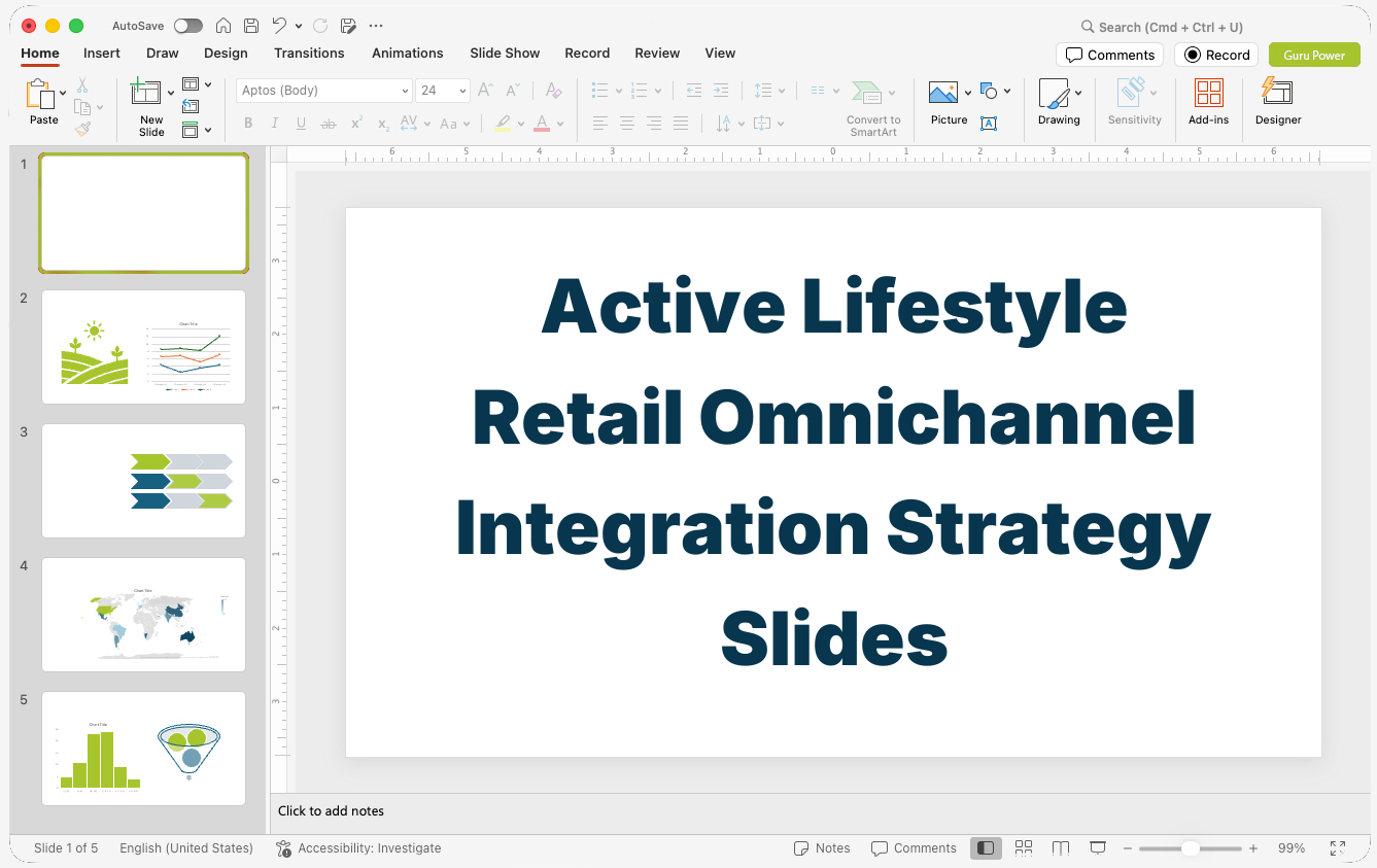 Active Lifestyle Retail Omnichannel Integration Strategy Slides