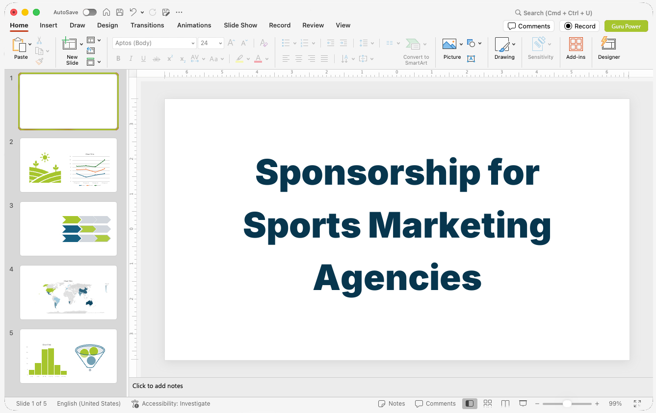 Sponsorship Pitch Deck for Sports Marketing Agencies