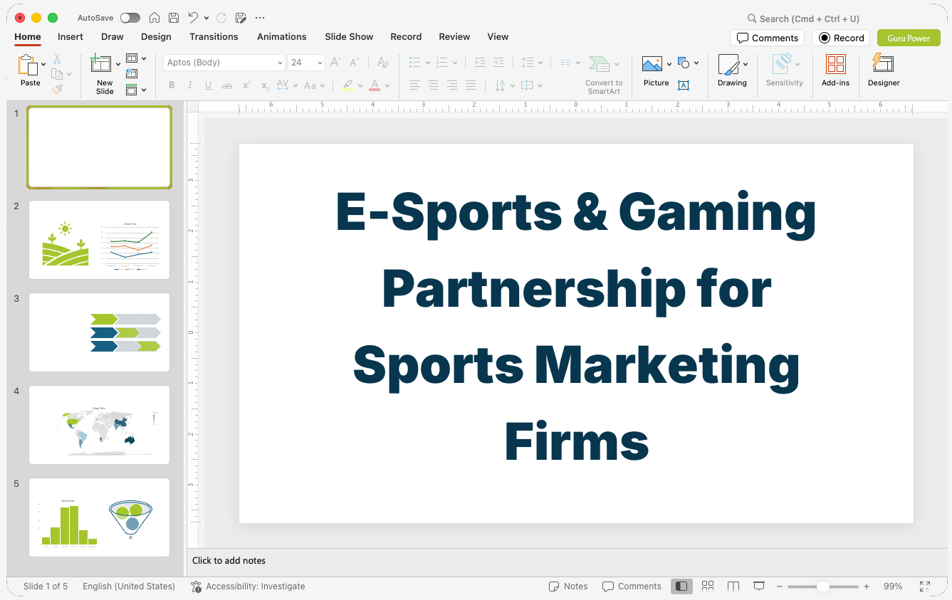 E-Sports & Gaming Partnership Presentation for Sports Marketing Firms