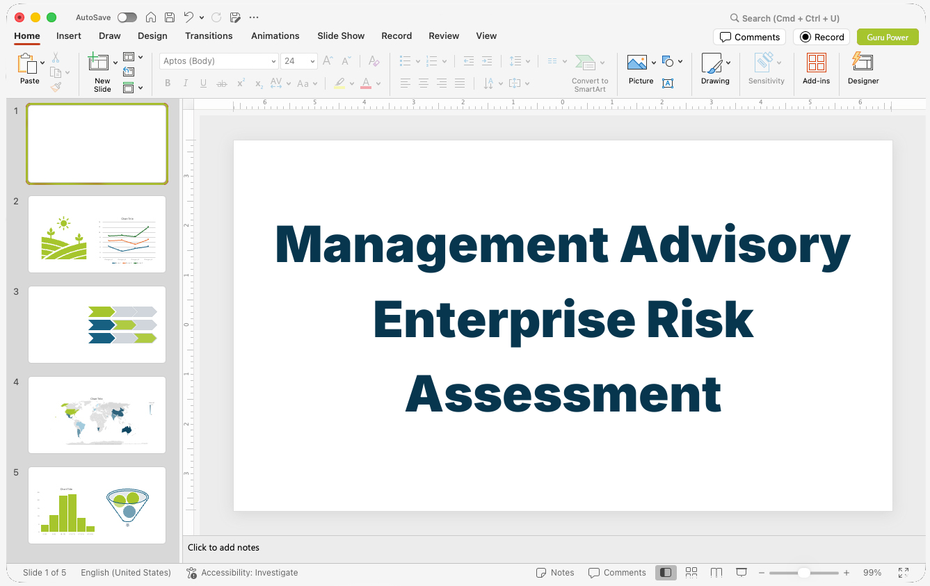 Management Advisory Enterprise Risk Assessment Pitch-Deck
