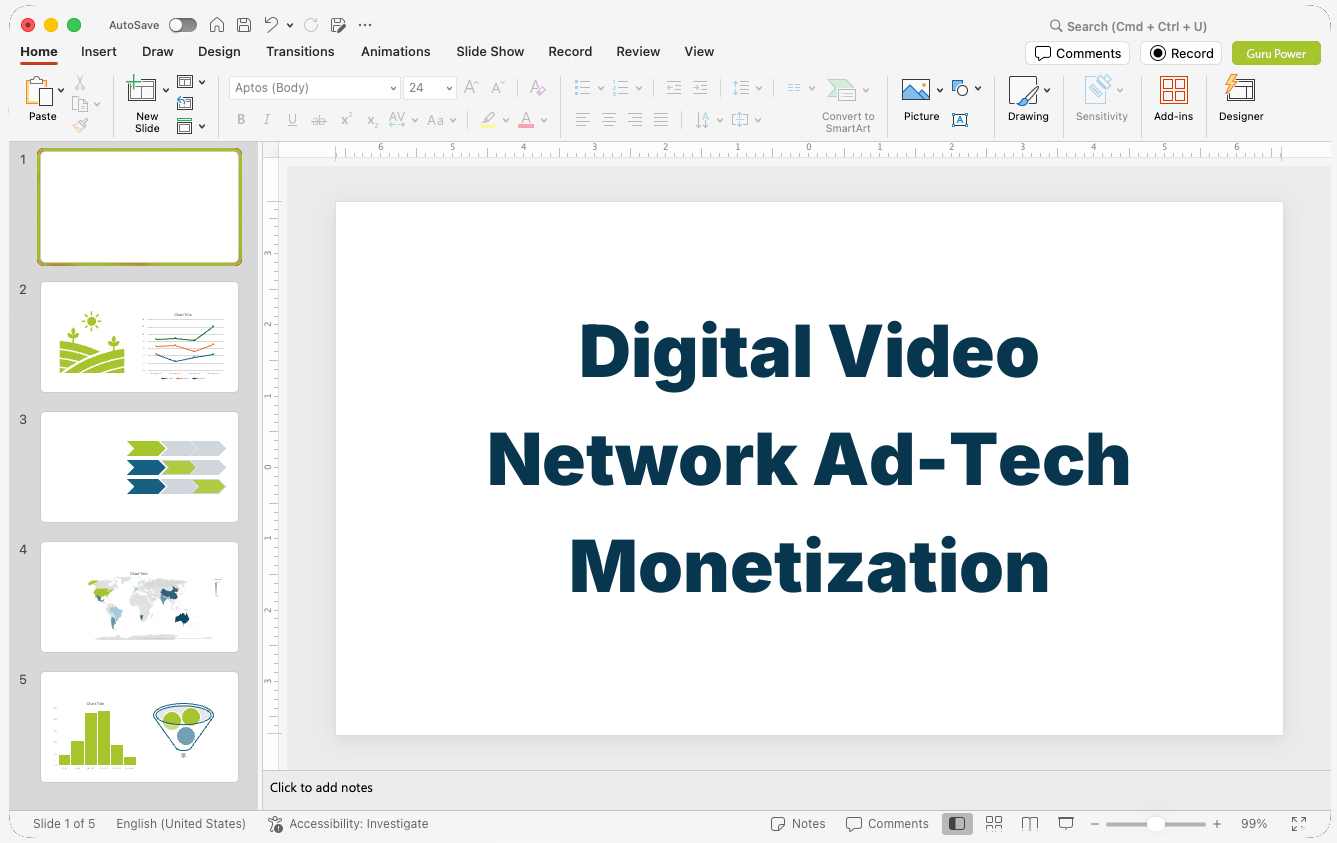 Digital Video Network Ad-Tech Monetization Pitch-Deck