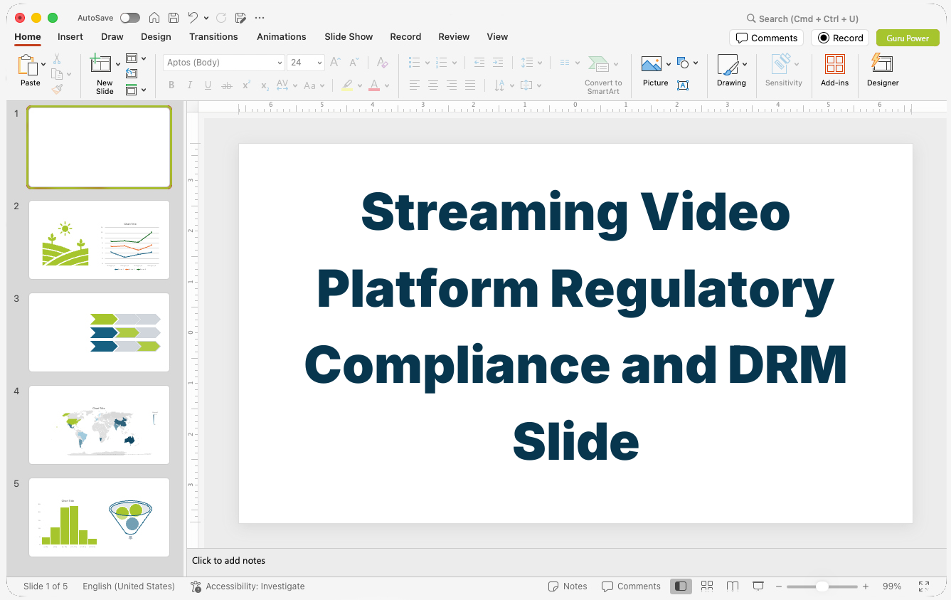 Streaming Video Platform Regulatory Compliance and DRM Slide-Deck