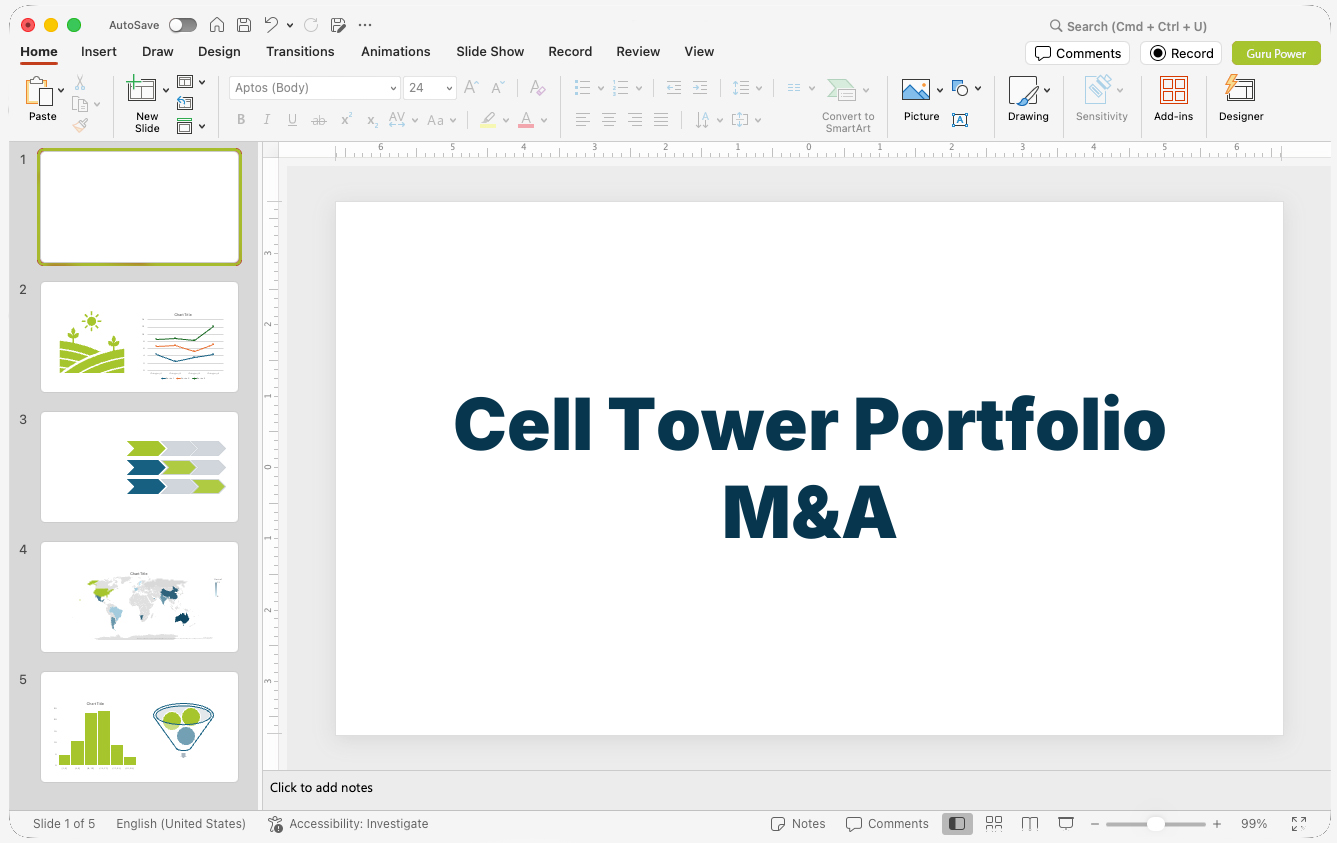 Cell Tower Portfolio M&A Presentation