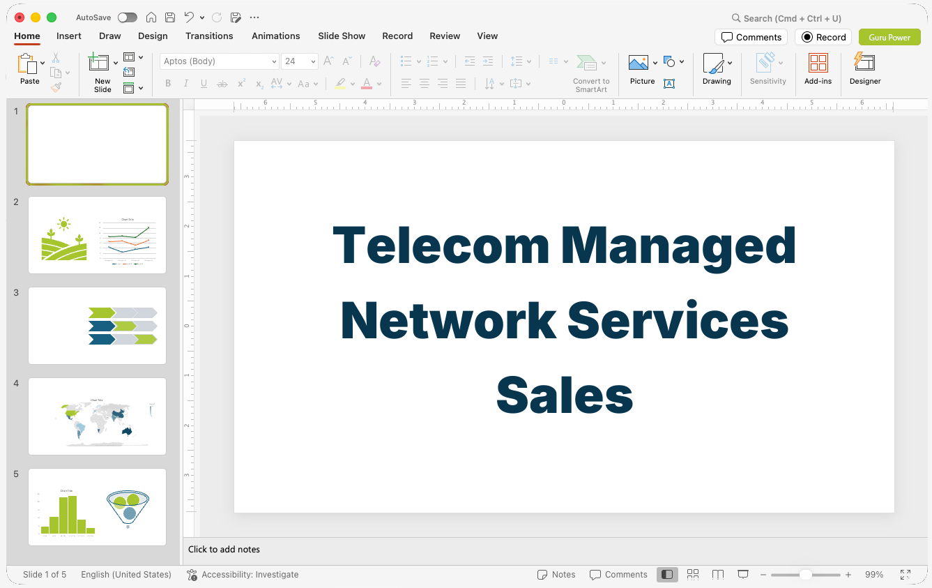 Telecom Managed Network Services Sales Deck