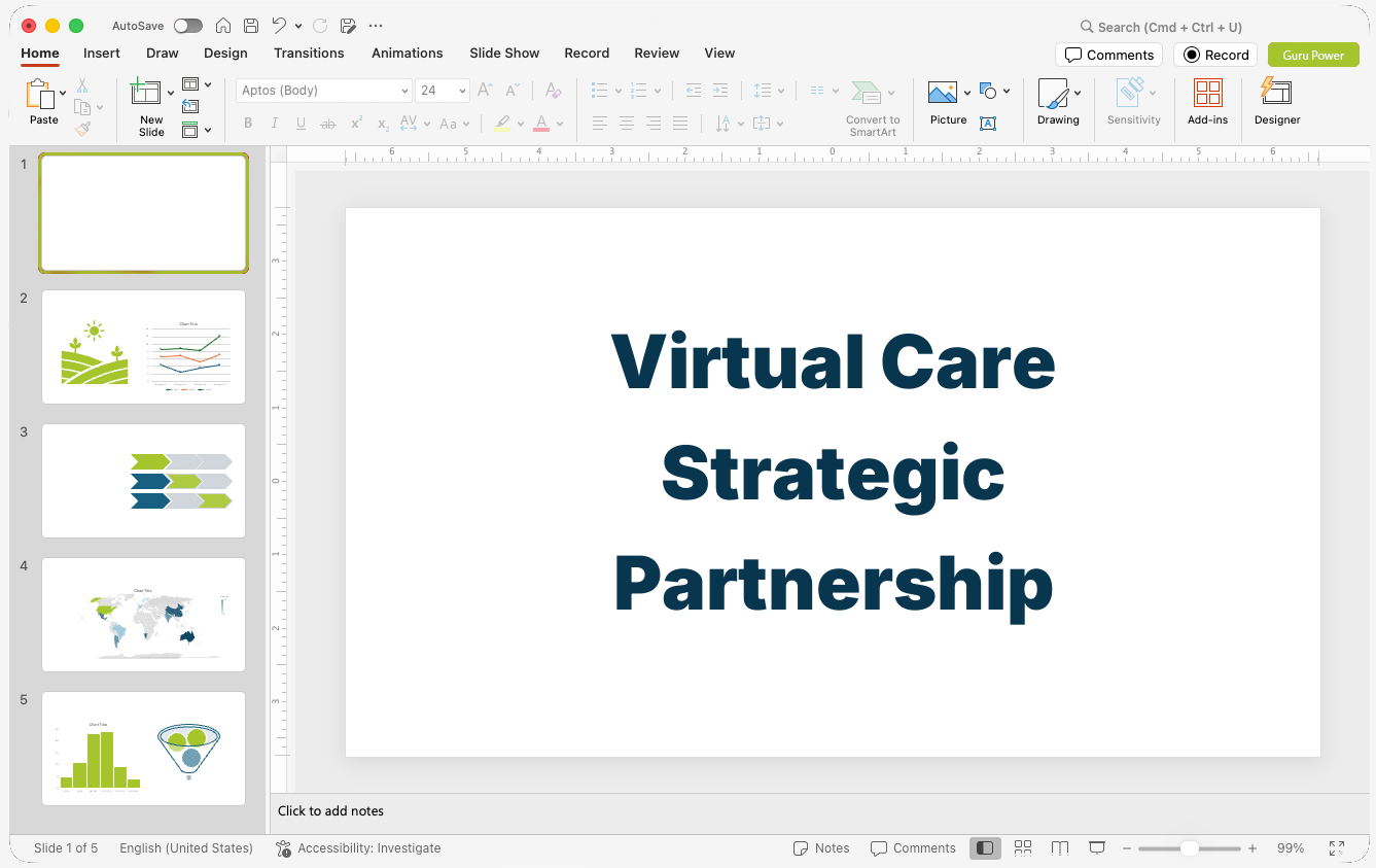 Virtual Care Strategic Partnership Pitch-Deck