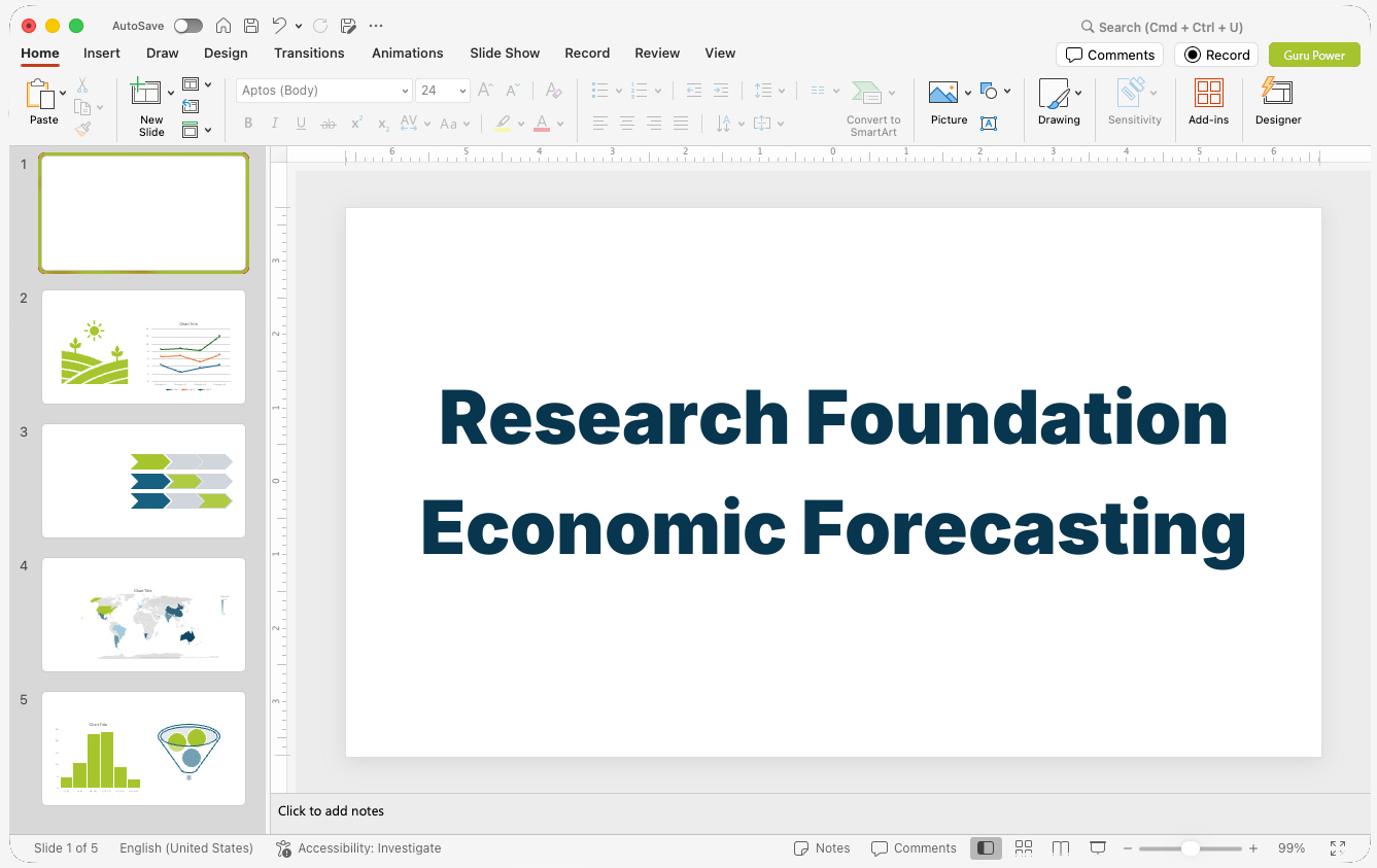 Research Foundation Economic Forecasting Presentation