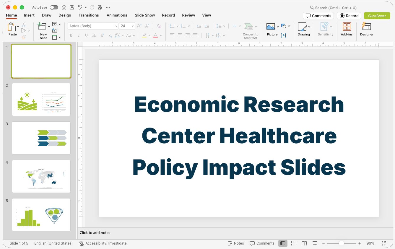Economic Research Center Healthcare Policy Impact Slides