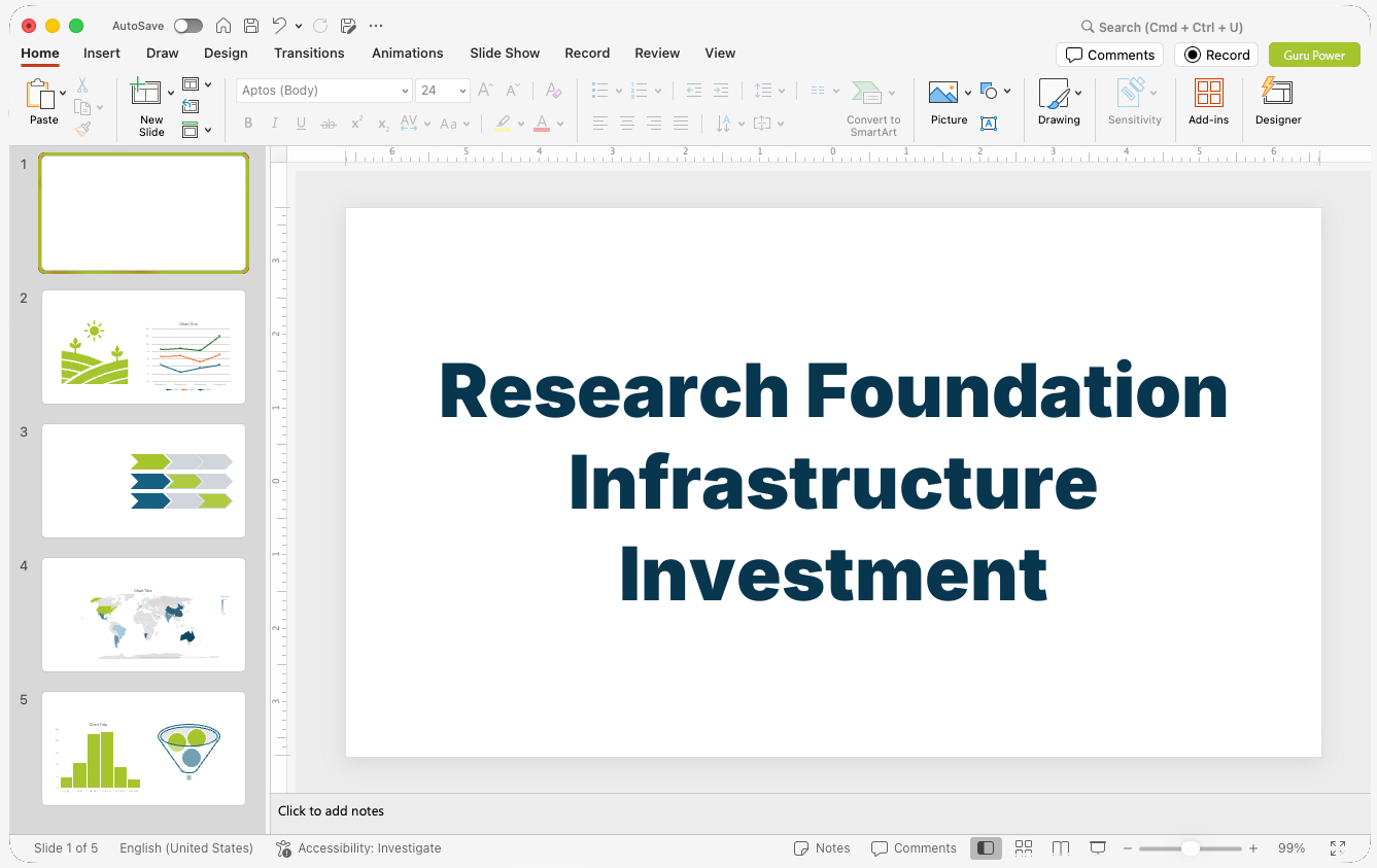 Research Foundation Infrastructure Investment Pitch-Deck