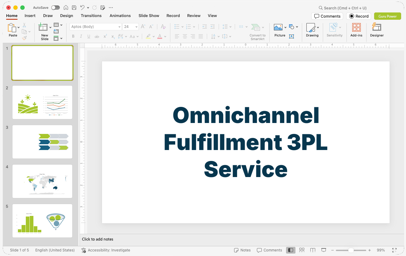 Omnichannel Fulfillment 3PL Service Presentation