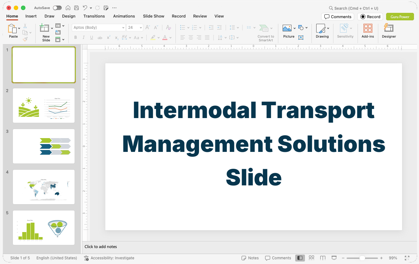 Intermodal Transport Management Solutions Slide-Deck
