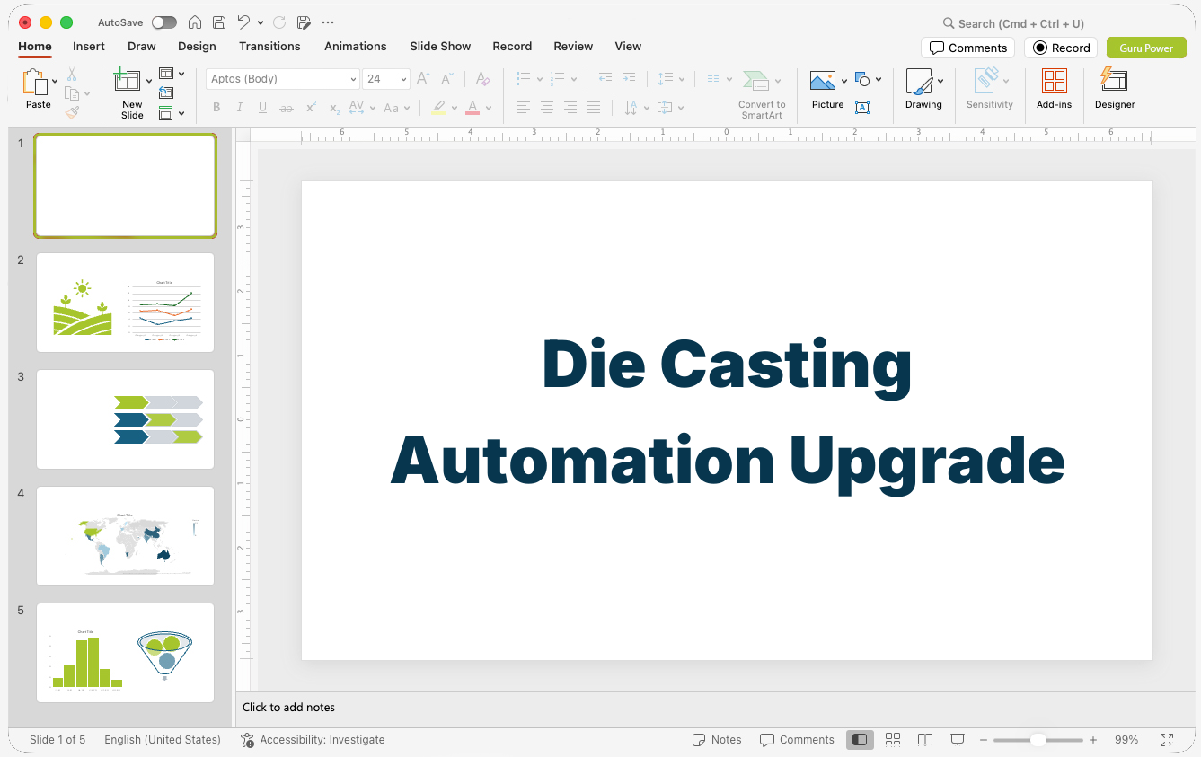 Die Casting Automation Upgrade Deck
