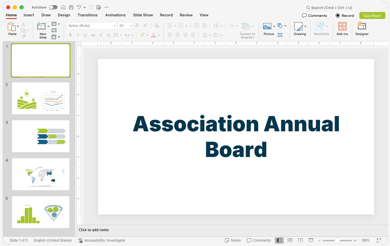 Association Annual Board Presentation
